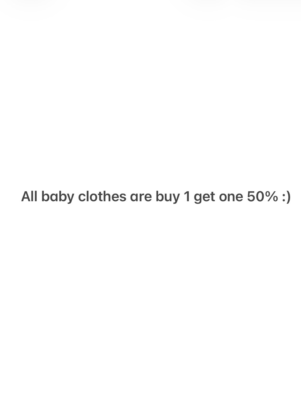 SALE! Buy 1 get one 50% off
